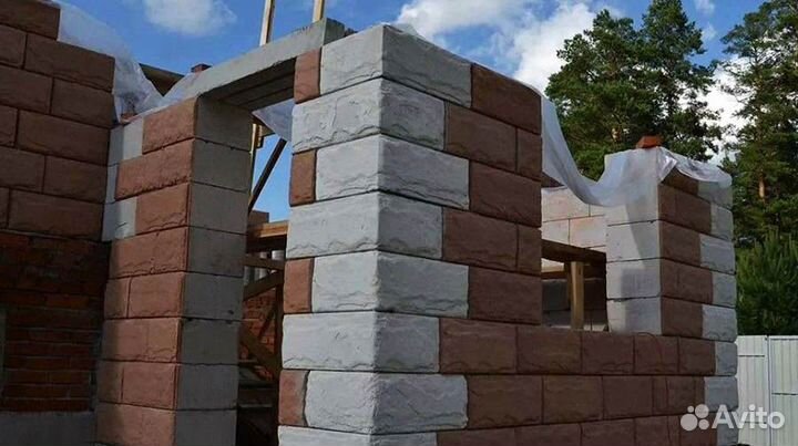 Блок стеновой из капсулированного керамзита облицо