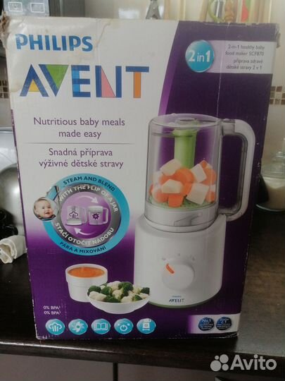 Пароварка блендер avent