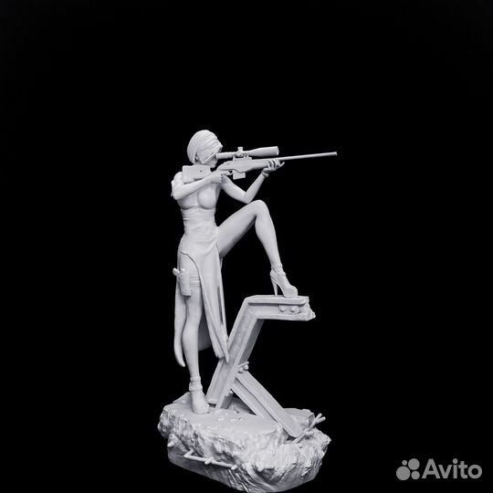 Коллекционная фигурка Ада Вонг / Ada Wong в грунте