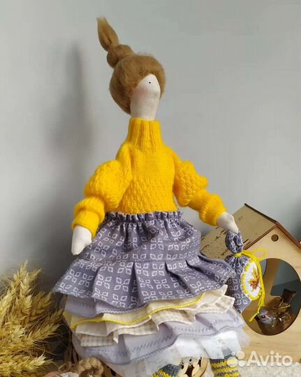 Кукла в стиле Тильда текстильная. Ручная работа