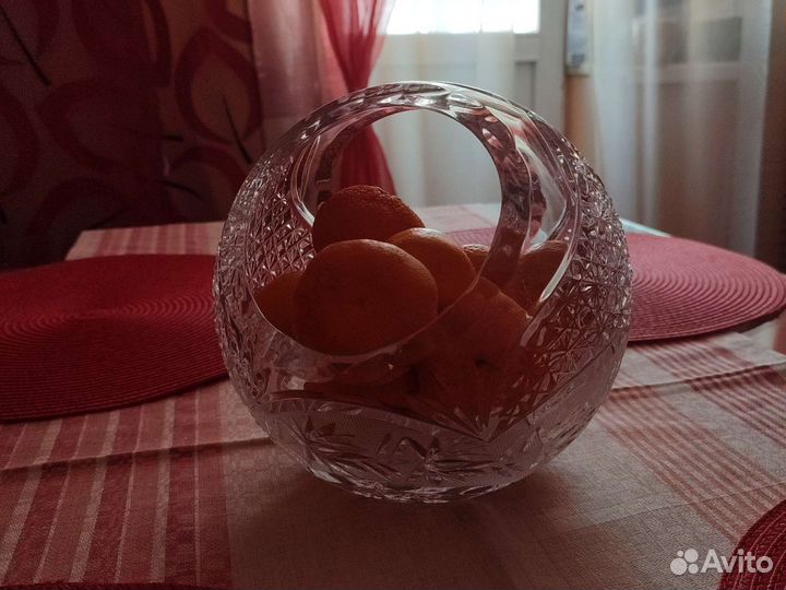 Хрустальная ваза чехия