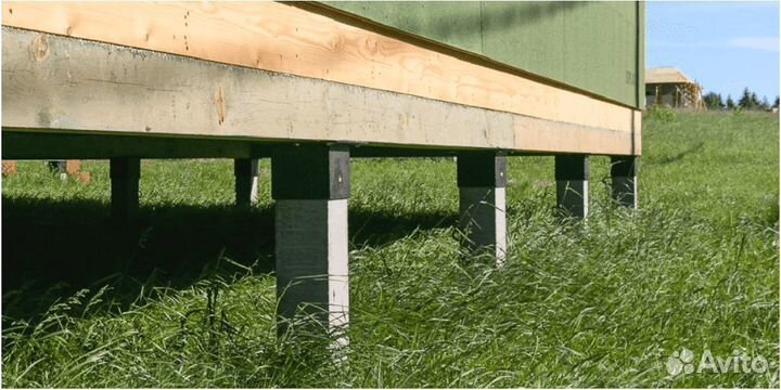 Забивные жб сваи под каркасный дом