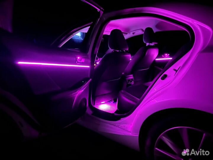 Установка контурная подсветка салона