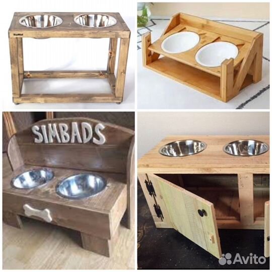 Подставки для мисок #из дерева