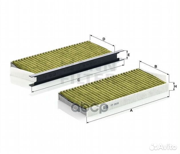 Фильтр салона renault kangoo / master серия Fr