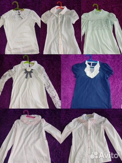 Блузки школьные