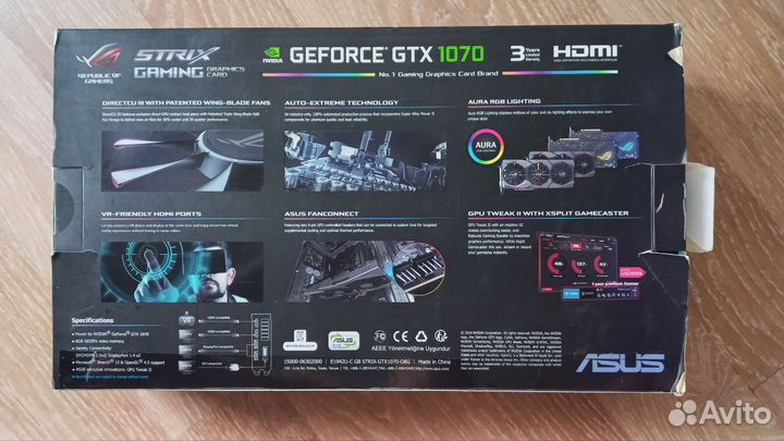 Nvidia geforce GTX 1070 8gb