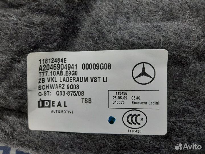 Обшивка багажника левая Mercedes-Benz Glk X204 3.0