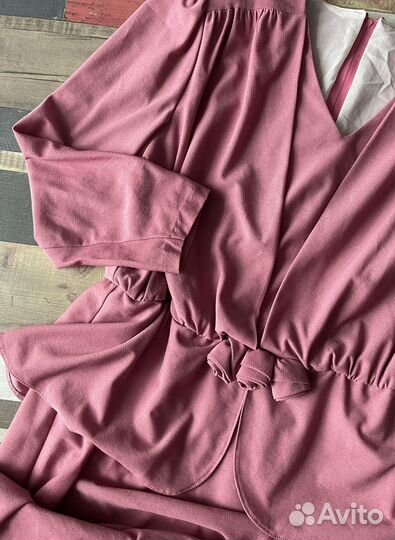 Платье винтаж 80-е гг СССР роза