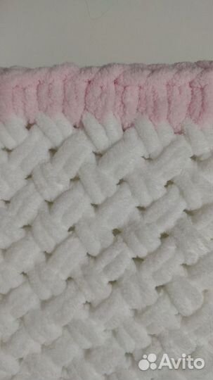 Плед детский вязаный ручная работа