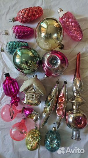 Домик Верхушка Сосульки елочные игрушки СССР