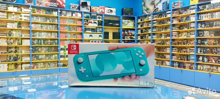 Игровая консоль nintendo switch lite бирюзовый
