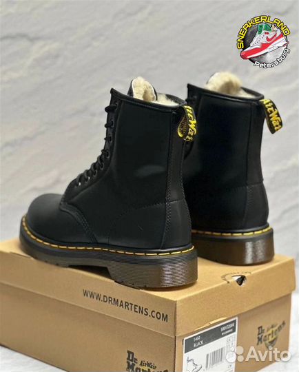 Ботинки Dr martens 1460 зимние с мехом