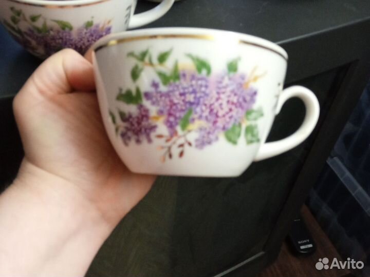 Чайные сервизы Дулево и Кузяево