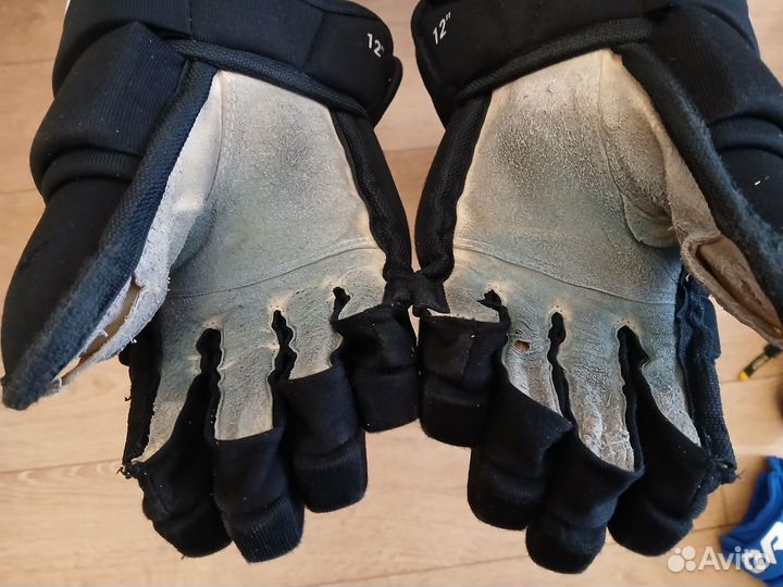 Перчатки / краги хоккейные 12 размер юниоры