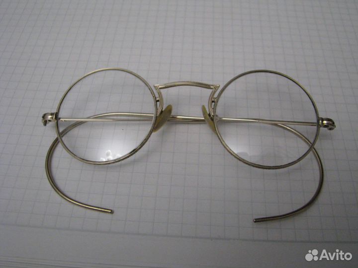 Очки круглые Shuron США 1930 годы золото дубле 12к
