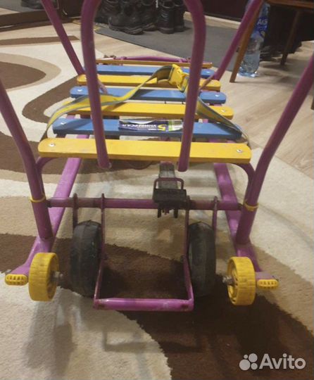 Детские санки на колесах