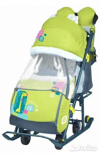 Санки коляска ника для двойни