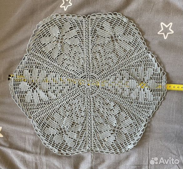 Салфетка кружево, ручная работа Д40-41 см