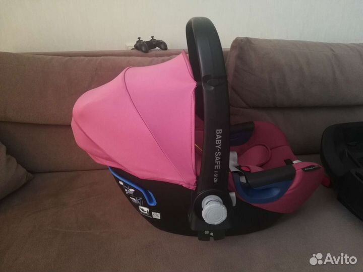 Автолюлька britax romer + база isofix + адаптер