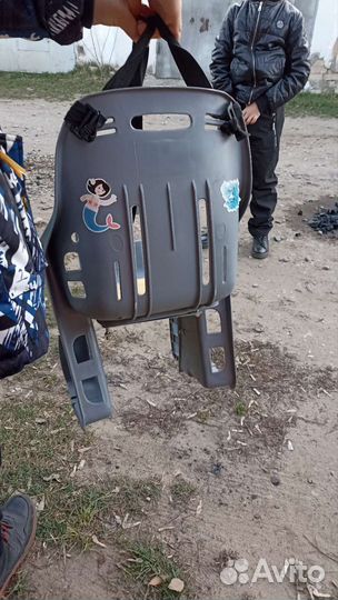 Детское велокресло на багажник бу