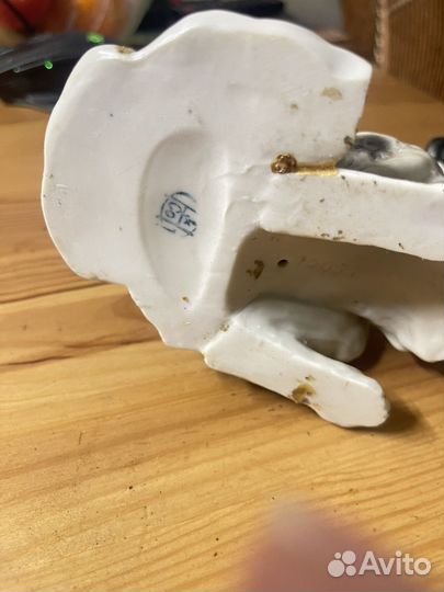 Статуэтка Охотничьи собаки для реставрации