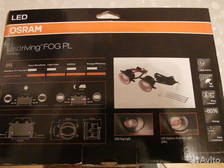 Птф Osram ledriving fog 103