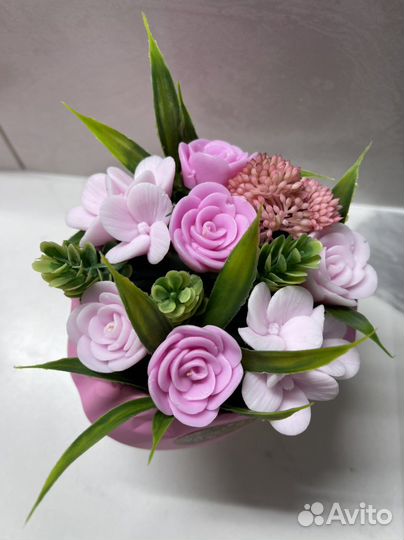 Букет цветов из мыла