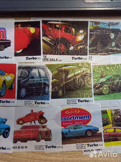 Вкладыши от жвачки turbo 191 - 260