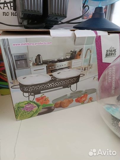 Мармит настольный, подогрев от свечей