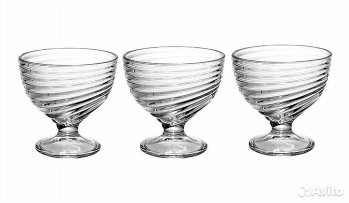 Креманки для мороженого Luminarc вихрь 300 мл, 3шт