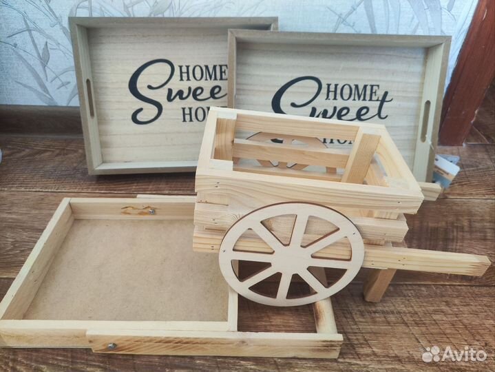 Поднос деревянный