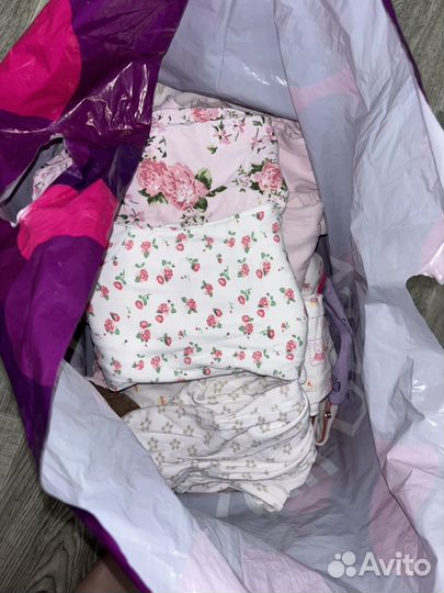 Детские вещи пакетом 68 74 на девочку
