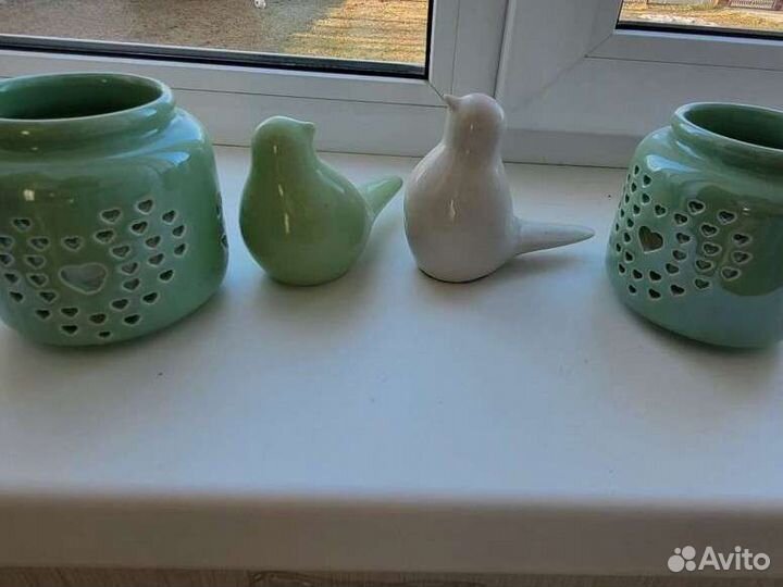 Подсвечники и декоративные фигурки птицы