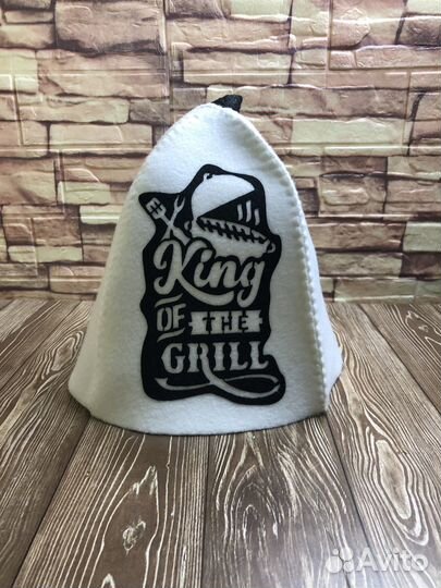 Шапка банная с аппликацией 