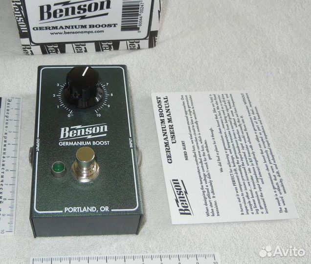 Benson Amps Germanium Boost USA бустер буффер