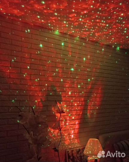 Ночник проектор звездного неба Блютус колонка 2дин