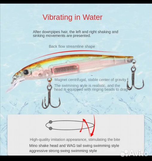 Воблер 8г. 85мм.,новый