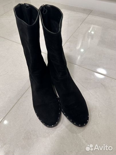 Полусапоги замшевые Berkonty