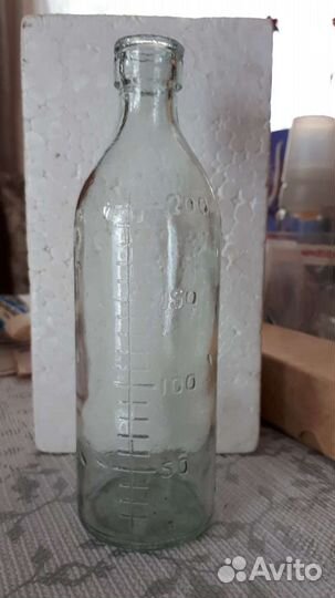 Бутылка стеклянная для кормления