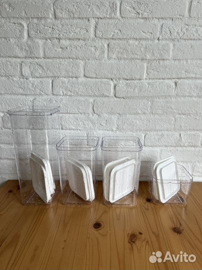 Контейнеры для хранения сыпучих продуктов набором