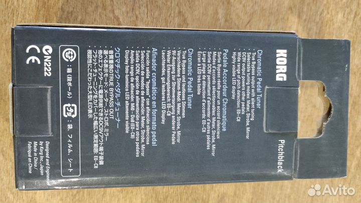 Тюнер гитарный Korg PitchBlack PB-01