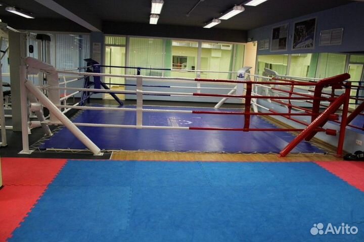 Ринг боксёрский на упорах 5х5м, боевая зона 4х4 м, монтажная площадка 5х5 м Pioner A12561