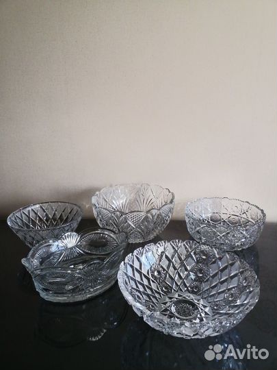 Хрустальные вазы посуда СССР