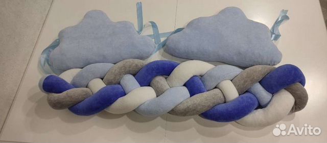 Бортик косичка в кроватку