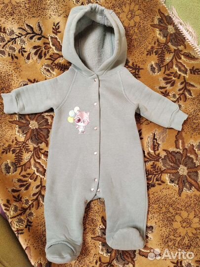 Комбинезон для малыша на флисе 62 размер