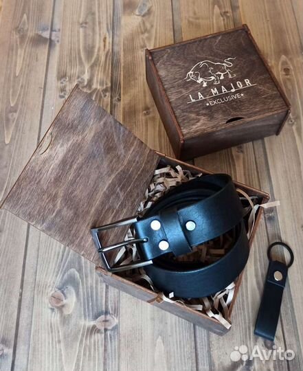 Ремень мужской кожаный подарок мужчине