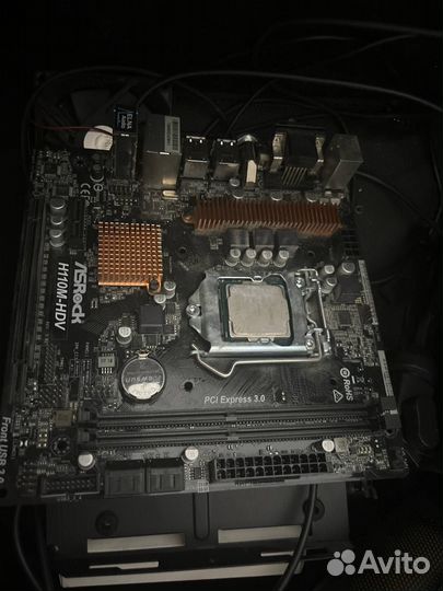 Процессор и материнская плата pentium g4560 + asro