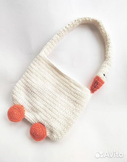 Сумка вязаная Гусь