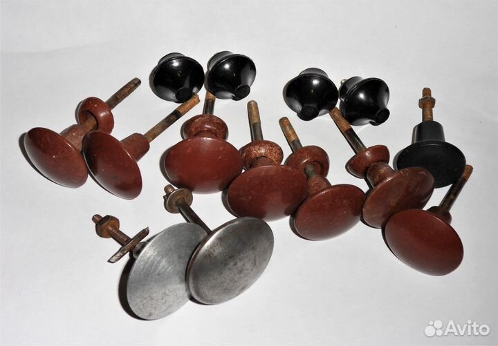 Мебельные ручки СССР Бакелит Карболит Металл